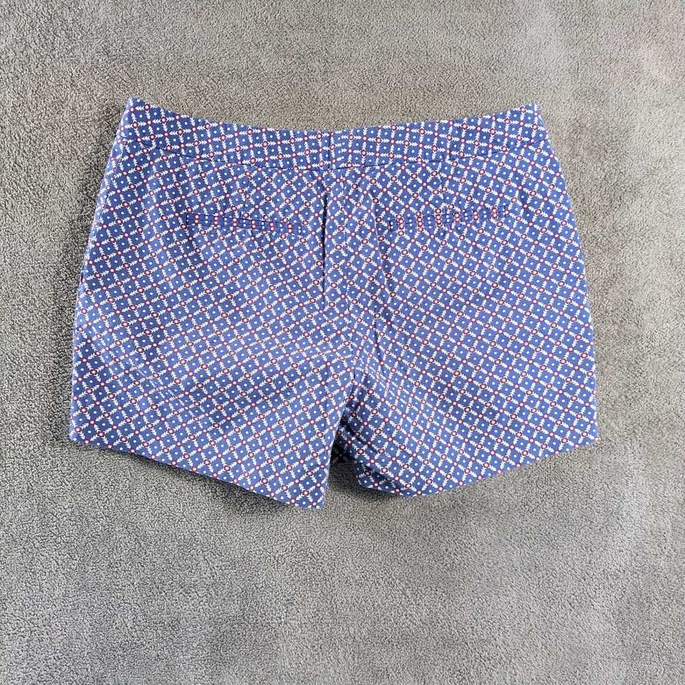 Brooks Brothers Womens Shorts Blue Geometric Print Size 6‎ - Picture 2 of 7